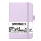 Блокнот для зарисовок Sketchmarker 9x14см, 80л,140гр/м², твердая обложка,Фиолетовый пастельный