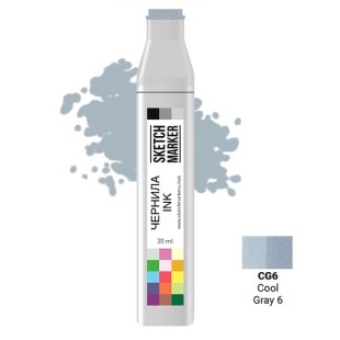 Чернила спиртовые Sketchmarker CG6 Прохладный серый 6, 20 мл