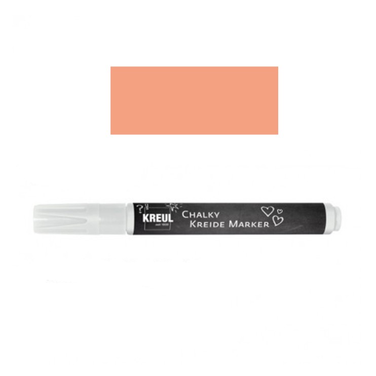 Маркер меловой Kreul "Chalky", 2-3мм, Абрикосовый