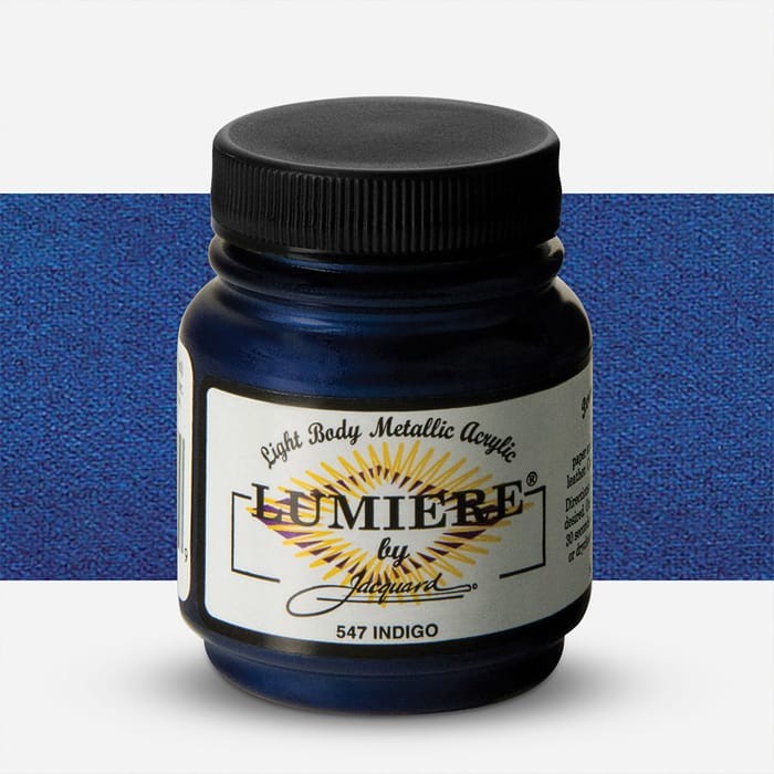 Краска по тканям металлическая "Lumiere" #547 индиго