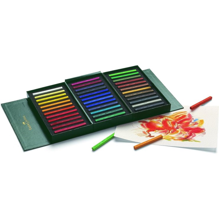 Набор пастели Faber Castell "Polychromos" 36 цветов в студийной коробке из кожмаза