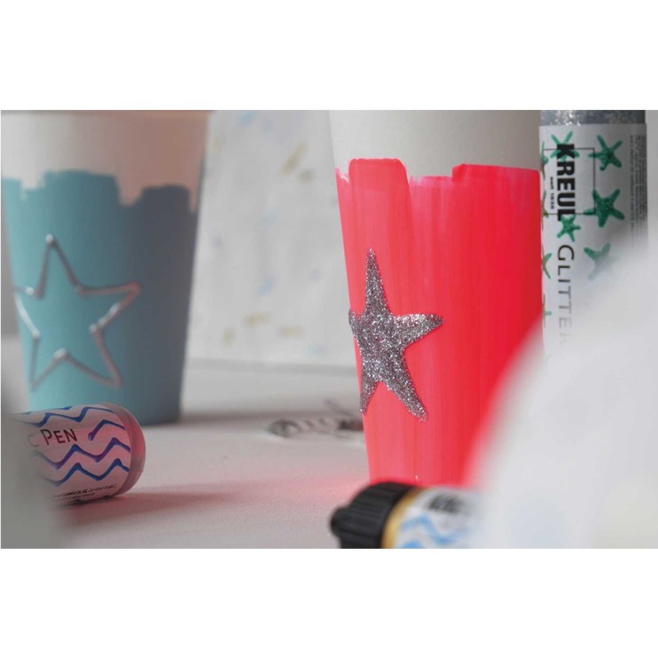 Контур универсальный с глиттером Kreul "Glitter Pen" ЗЕЛЕНЫЙ СВЕТЛЫЙ / 29мл