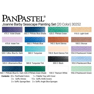 Набор сухой пастели PanPastel "Seascape" 20 цветов PP30252