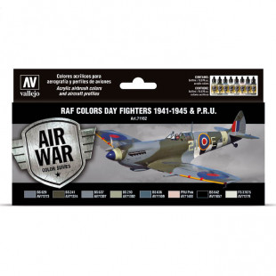 Набор красок для моделизма Model Air "RAF colors Day Fighters" 71.162, 8 оттенков