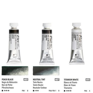 Краска акварельная SH "PWC" 3 тубы (№685, 687, 695) по 15мл