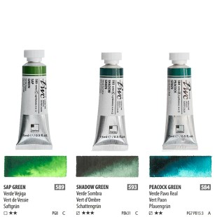 Краска акварельная SH "PWC" 3 тубы (№589, 593, 584) по 15мл