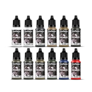 12 полиуретановых грунтов "Primers" по 18мл