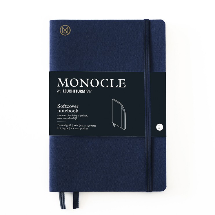 Блокнот в точку Leuchtturm1917 "Monocle" B6+ ,64л, 80гр/м² мягкая обложка, Синий Неви