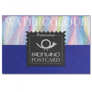 Блок карточек для акварели Fabriano "Watercolour" 10,5x14,8см, 20л, 300гр/м² (сold pressed)