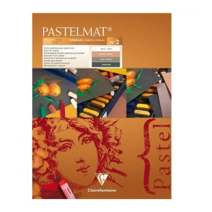 Блок бумаги для пастели Clairefontaine "Pastelmat" 30х40, 12л, 360гр/м, 4 цвета (96008С)