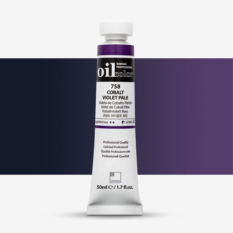 Краска масляная ShinHan "Professional" №758 Фиолетовый кобальт бледный, туба 50мл