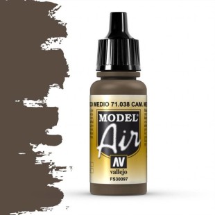 Краска для аэрографии "Model Air" цвет 71.038 (Cam. Medium Brown), 17мл