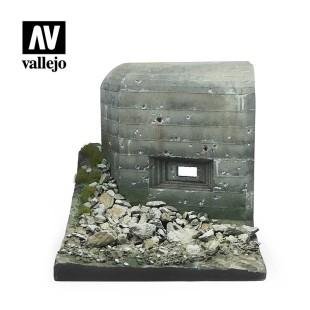 Диорама Vallejo "WWII Bunker" Бункер Второй мировой войны неокрашенный (масштаб 1/35)