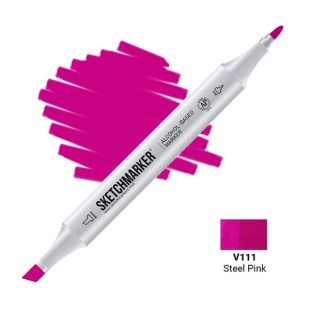 Маркер двусторонний Sketchmarker "Classic" V111 Розовая сталь