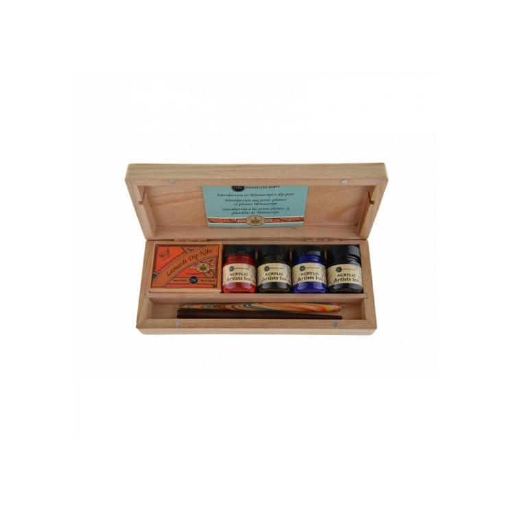 Набор для каллиграфии Manuscript "Calligraphy Artist" в деревянной шкатулке