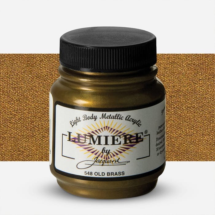 Краска по тканям металлическая "Lumiere" #548 старая латунь