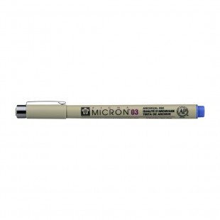 Ручка капиллярная Sakura "Pigma Micron" 03 Синий