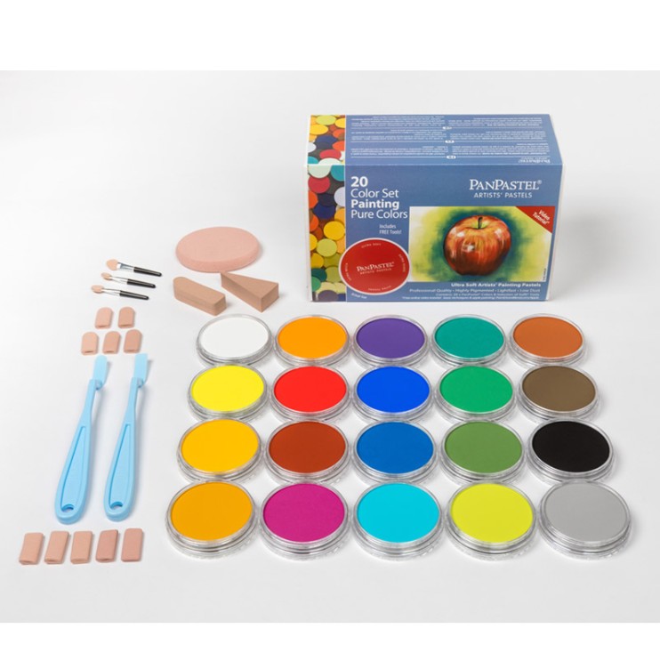 Набор сухой пастели PanPastel "Pure Colors" 20 цветов PP30201
