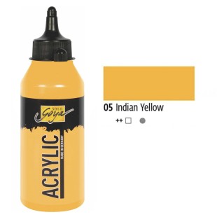 Краска акриловая Solo Goya "Acryl" №05 Индийский желтый, 250мл