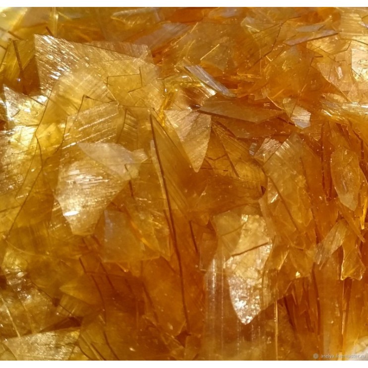 Шеллак хлопьях очищенный "3404b" осветленный, 1000гр.