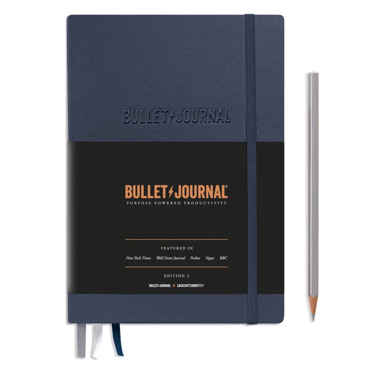 Ежедневник в точку Leuchtturm1917 "Bullet Journal Edition 2" A5, 103л, 120гр/м², твердая обложка,цвет синий