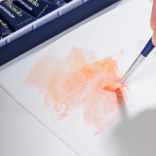 Комплект кистей для рисования синтетика круглая жесткая "Finenolo" на длинной ручке (6 штук)