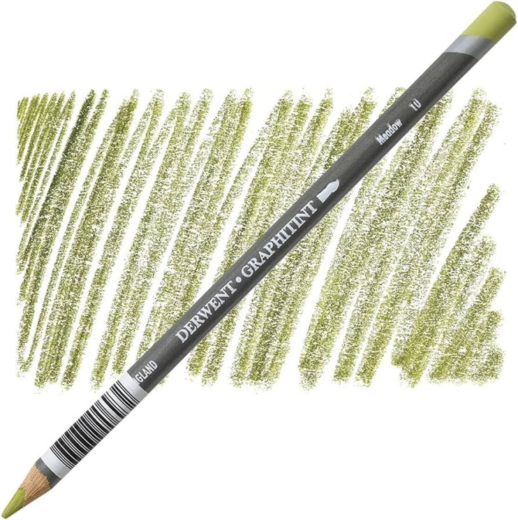 Комплект карандашей акварельных Derwent "Graphitint" Зеленые оттенки (№12, 11, 10)