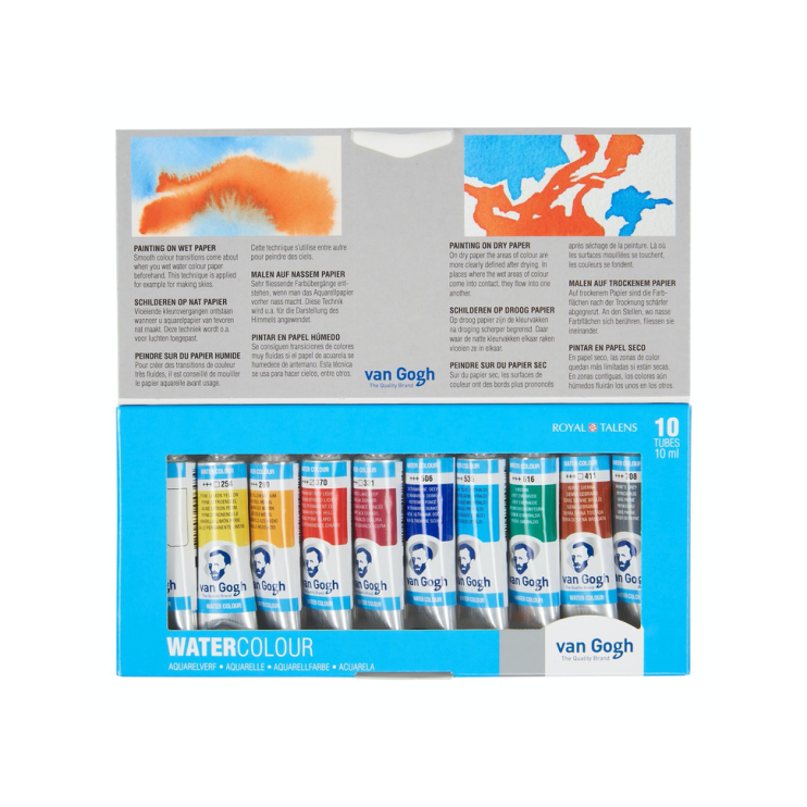Набор акварельных красок "Van Gogh" 10 туб по 10мл