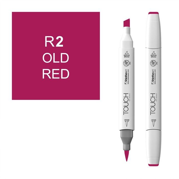 Маркер Touch Twin "Brush" цвет R2 (old red)