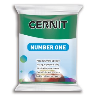 Полимерный моделин Cernit "Number One" #620 изумрудный, 56гр.