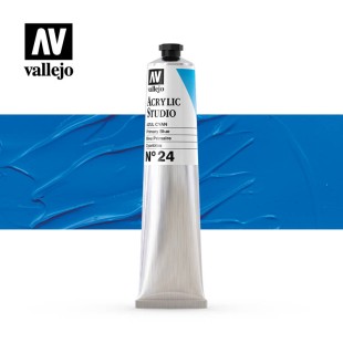 Акриловая краска Vallejo "Studio" #24 Primary Blue (Синий основной), 58мл