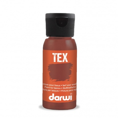 Краска по ткани Darwi "Tex fabric paints" 802 Light brown (Светло- коричневая), 50мл (0100030802)