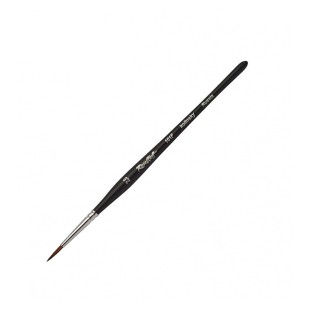 Колонок круглый "101F" №2,5 черная матовая фигурная ручка