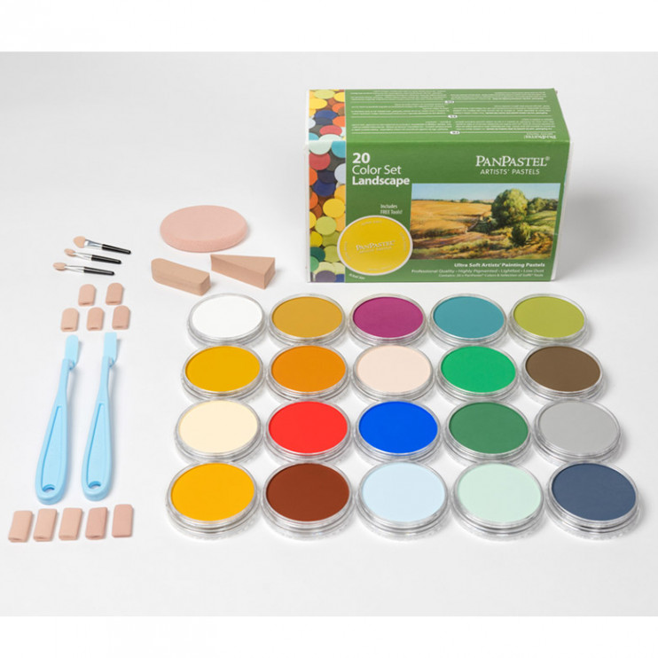 Набор сухой пастели PanPastel "Landscape" 20 цветов PP30202