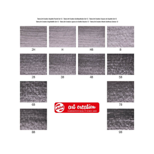 Набор графитовых карандашей "Art Creation" 12 штук