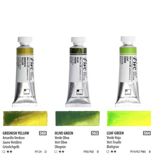 Краска акварельная SH "PWC" 3 тубы (№560, 562, 564) по 15мл