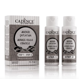 Кракелюрные лаки 1 и 2 шаг Cadence "Eggs Mosaic Crackle" 70мл+70мл