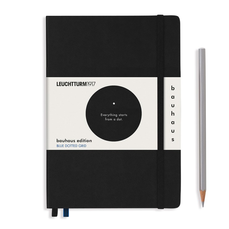 Блокнот в точку Leuchtturm1917 "Bauhaus Edition" A5, 125л, 80гр/м², твердая обложка, Черный (359617)