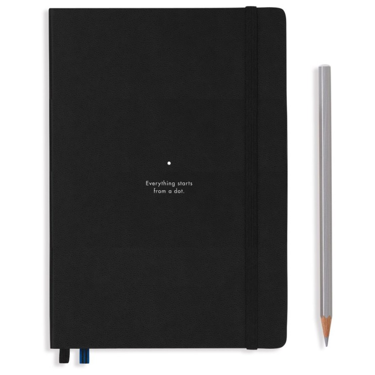 Блокнот в точку Leuchtturm1917 "Bauhaus Edition" A5, 125л, 80гр/м², твердая обложка, Черный (359617)