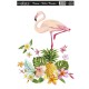 Трансфер по ткани 17х25 см, TM-202 фламинго