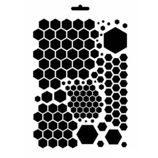 Трафарет пластиковый "Cadence" 21х30см, MA48 соты