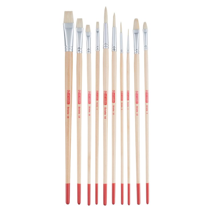 Набор кистей из щетины Art Creation "212M" 10 штук