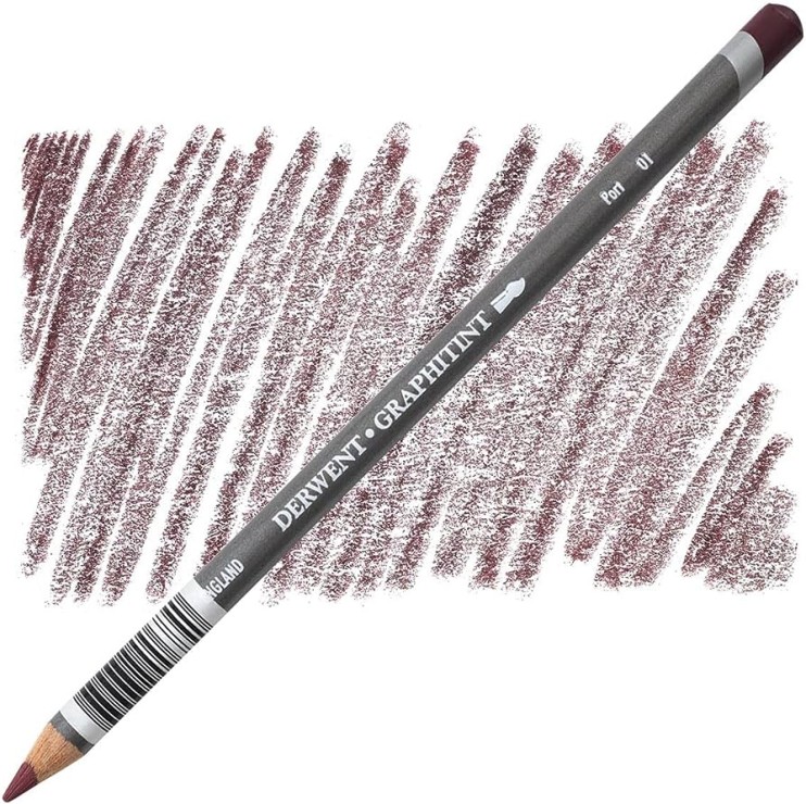 Комплект карандашей акварельных Derwent "Graphitint" Винные оттенки (№03, 02, 01)