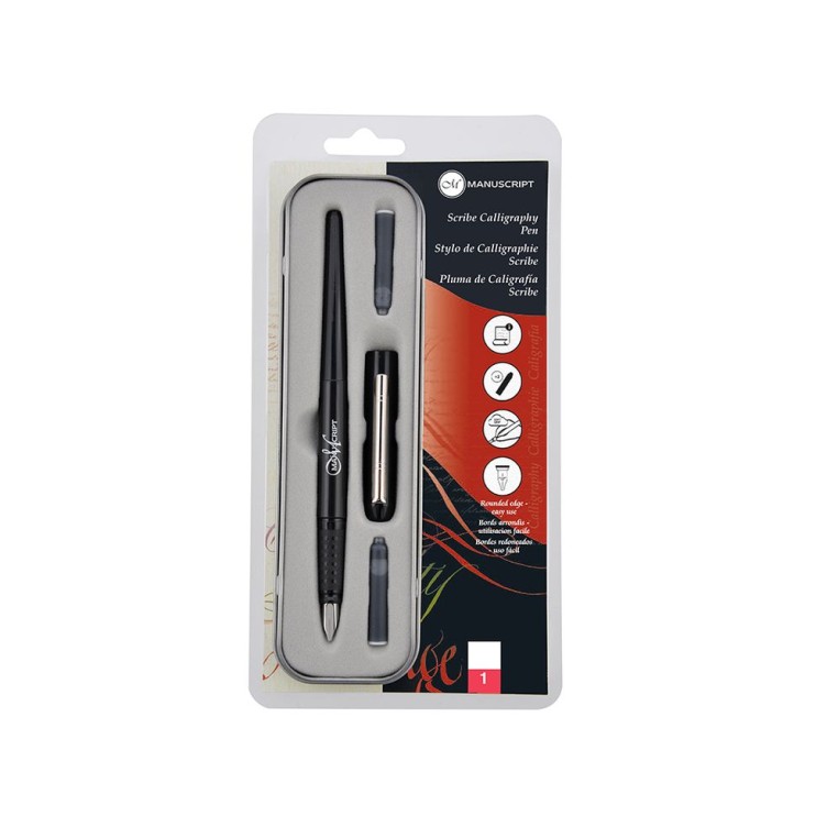 Ручка перьевая Manuscript "Italic Calligraphy Pen" 1,5 мм в пенале 