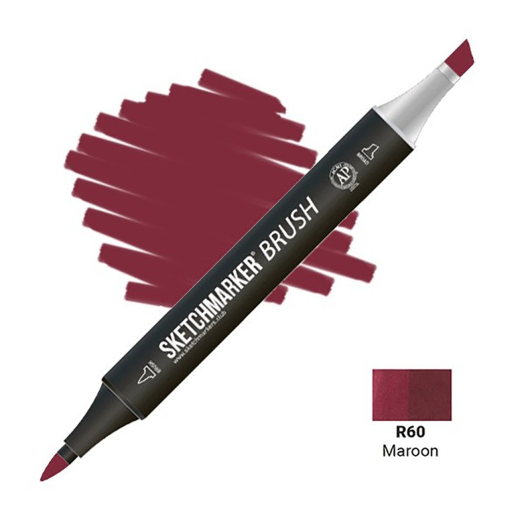 Маркер SketchMarker "Brush" R60 Темно-бордовый