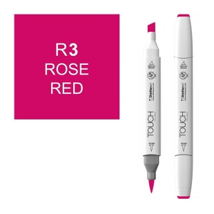 Маркер Touch Twin "Brush" цвет R3 (красная роза)