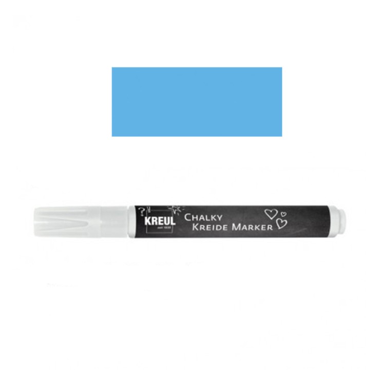 Маркер меловой Kreul "Chalky", 2-3мм Синий северный