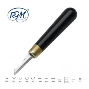 Резец по линолеуму "RGM" №310 с усиленной ручкой (без заточки) 