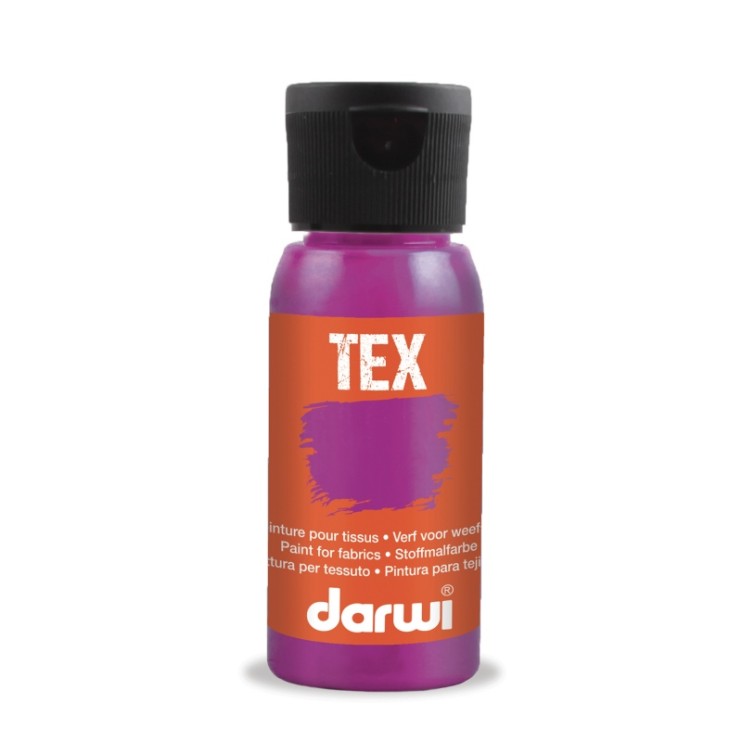 Краска по ткани Darwi "Tex fabric paints" 922 Fuchsia (Фуксия), 50мл (0100030922)