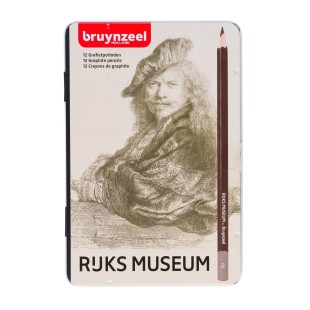 Набор графитных карандашей Bruynzeel "Ruks museum" 12 штук (2H - 9B)